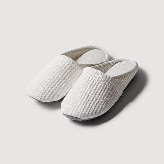 JAJU 와플 면 워셔블 거실화(여성)_화이트 J61N901275401