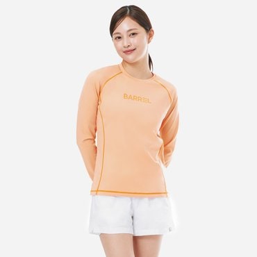 배럴 우먼 에센셜 릴렉스핏 래쉬가드 라이트오렌지 (B5SWWRG001LOR)