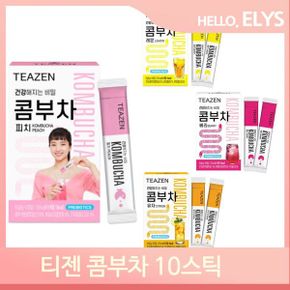 맛있는 유산균음료 10스틱 티젠콤부차 레몬 베리 피치