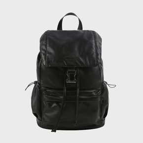 [OP]LEATHER BUCKLE STRAP BACKPACK