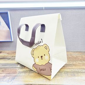 보온 보냉 도시락 가방 런치 백 베이지