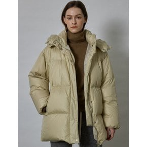 HOODED DOWN JUMPER II (BEIGE)