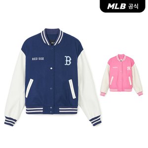 MLB [코리아공식]여성 울 크롭 바시티자켓 (3 COLOR)