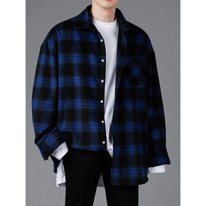 UNISEX FLEX CHECK SHIRT  BLUE