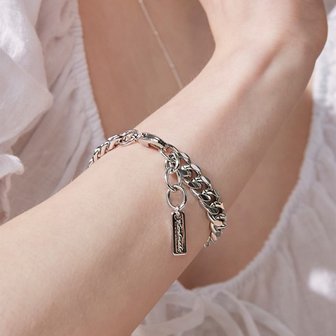 Hei [마마무 화사, 박지훈, 코카n버터 리헤이, BTS RM&슈가, 우즈, 비투비 서은광, 이채민 착용] modern metal chain bracelet