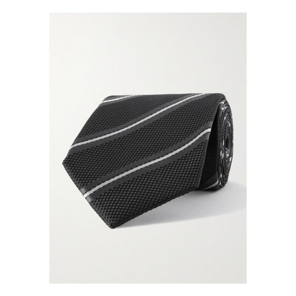 8cm 스트라이프 니트 실크 타이 46376663162880955