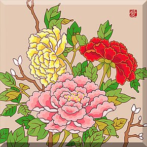 모란 (캔버스) 보석십자수 25x25 (퍼즐사랑)