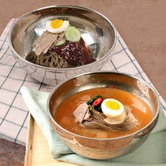 냉면家 매콤시원한메밀물냉면5인비빔냉면5인(사리2kg열무육수350gx5봉비빔장300g)