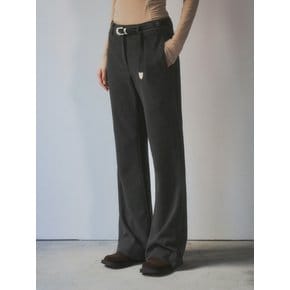 Slim Boot-cut Slacks_CTB510(Charcoal)