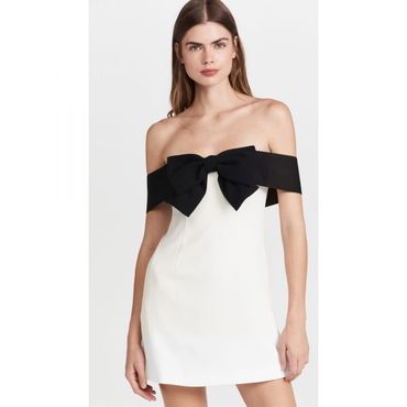 이스퀘어 4957092 Self Portrait Off Shoulder Bow Dress