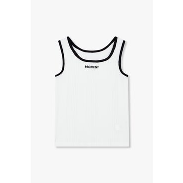 GCUT [지컷25S/S]리브드 배색 슬리브리스 티셔츠(7255240101)