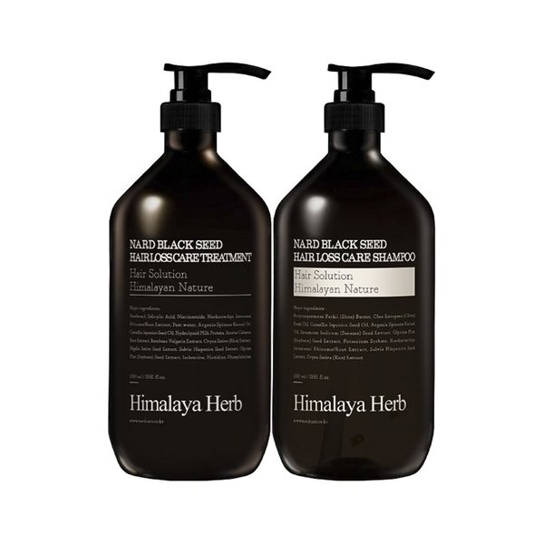 히말라야 허브 나드 블랙시드 탈모증상완화 샴푸/트리트먼트 1000ml x2개 택1