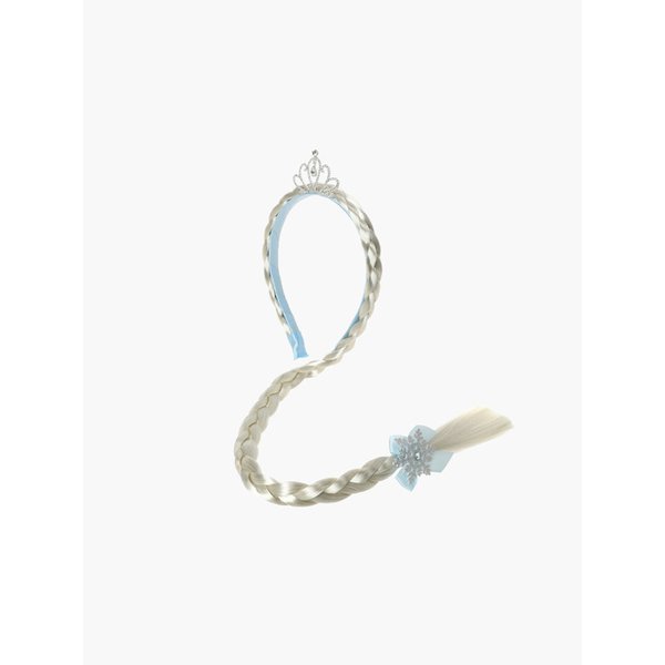 엘사 티아라 포니테일 헤어밴드