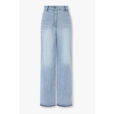 GCUT [지컷25F/W]백 밴딩 워싱 브러쉬 헴 데님 팬츠(7215355602)