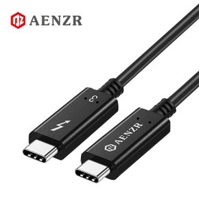 AENZR 썬더볼트3 USB C타입 초고속충전 데이터케이블 50CM 100W 40Gbps 5K HD Type-C