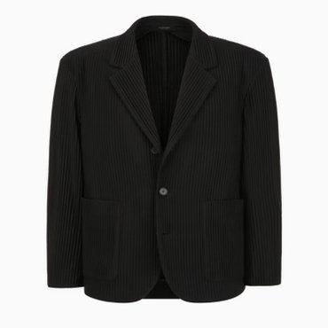 질스튜어트뉴욕 [25FW][SOFT PLEATS] 블랙 릴렉스드 자켓 (JNJA5C080BK)
