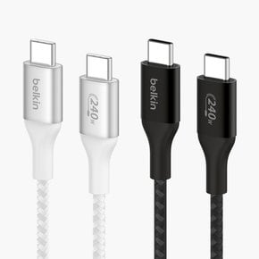 240W C to C 초고속 충전 케이블 PD 3.1 1M CAB015bt1M 아이폰15 갤럭시S24 호환
