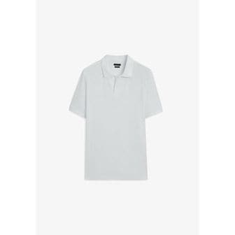 이스퀘어 4334965 Massimo Dutti MICROTEXTURED - Polo shirt white