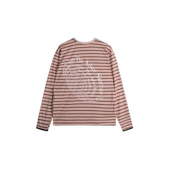 디아더생츄어리 Circular Type Striped L/S Tee - Red