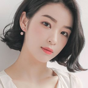 M03105 스와로브스키 투웨이 실버 볼귀걸이