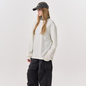 UNISEX 베이직 사카리바 롱 슬리브 티 [WHITE] / SBD3U01007-WOMAN