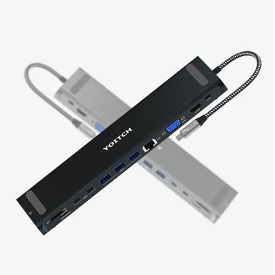 요이치 바이링크 썬더볼트3 USB C타입 노트북 12in1 멀티허브