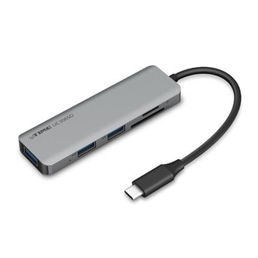 ipTIME UC306SD TYPE-C 6IN1 멀티 허브 USB 3포트+PD+SDTF