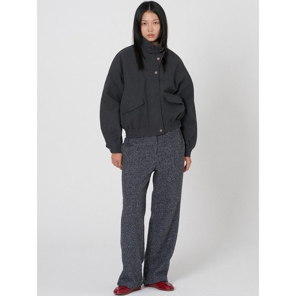 Fluffy boucle slacks - Grey