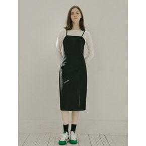 Black Span Layered Dress - BLACK