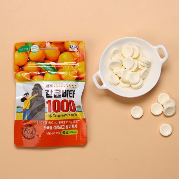 [1+1] 제주 감귤 비타 1000 45g 감귤비타민 제주기념품