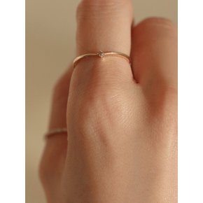 14K gold cognac diamond flow ring