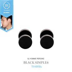 [TIARIS(티아리스) by HOMME] 남자 피어싱 블랙심플6 /black simple6_P17