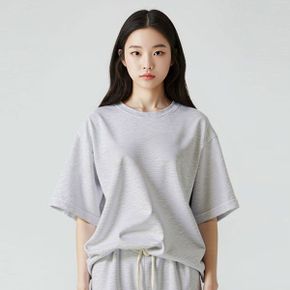 데일리 무지 오버핏 반팔 맨투맨_P402534300