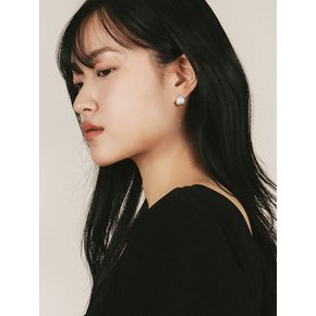 FULL PAVE 원터치 볼 귀걸이