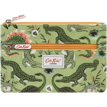  영국 캐스키드슨 파우치 Cath Kidston Crocodile Swamp Double Zip Compartments Pencil Case in