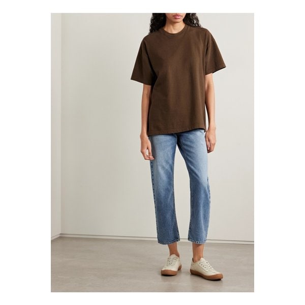 리아코 크롭 미드라이즈 스트레이트 진 미드 데님 46376663162871827