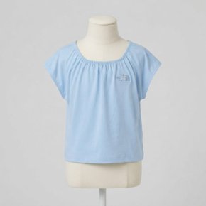노스페이스 키즈 걸즈 아이스맥스 반팔 티 LIGHT_BLUE NT7US31T
