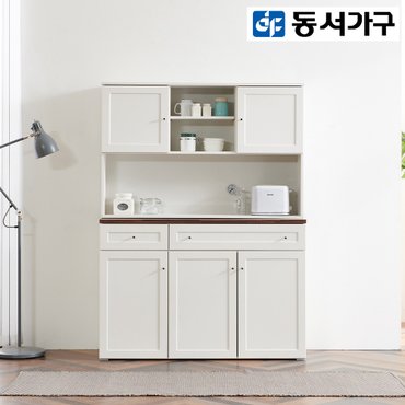 동서가구 홈즈 셰프 1200 상부장+1200 서랍 주방 수납장 DF916897