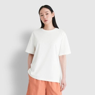 JAJU 25 S/S   JAJU  여 스마트 코튼 루즈핏 반팔 라운지 티셔츠   J205201005