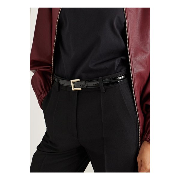 니콜라 페이턴트 가죽 벨트 블랙 46376663162878649