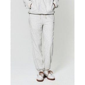 WOVEN PATCH TERRY FLEECE JOGGER (2 COLORS)