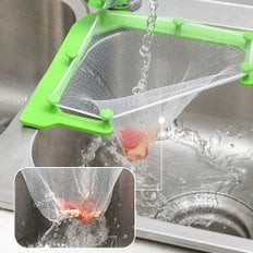 엘홈 싱크대 음쓰 거치대+음쓰망(50개)+테이프 / 음식물쓰레기통 싱크대쓰레기통