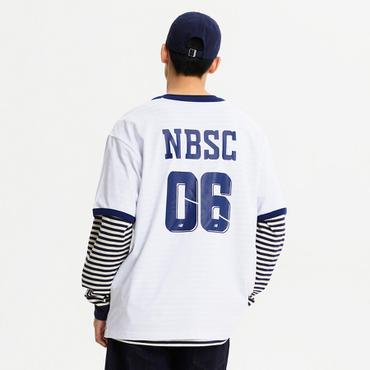 뉴발란스 남여공용 NBSC 넘버링 그래픽 반팔티 (SEMI-OVER FIT) (NBNEE22563)