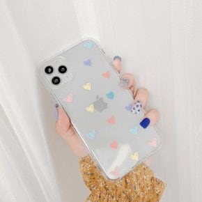 디작소 알록달록하트 TPU X_판도라 아이폰 8 se2 XS MAX XR 1