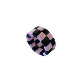 chess ring_black pink