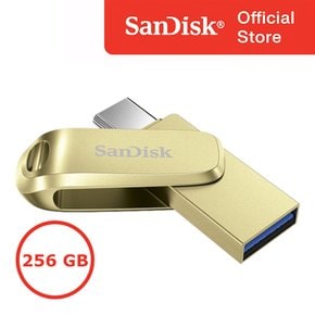 USB메모리 C타입 듀얼 유에스비 256GB 256기가 대용량 USB3.2Gen1 OTG 외장메모리 골드 SDDDC4