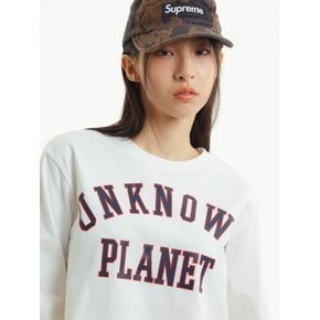 바시티 로고 크롭티 화이트 _VARSITY LOGO CROP TEE WHITE