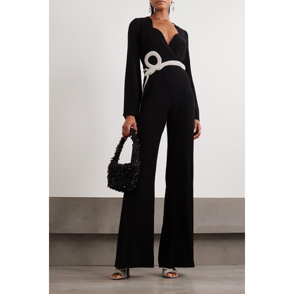 클리오 페피아트 이브 벨티드 크리스탈 장식 크레이프 점프수트 1647597325392648