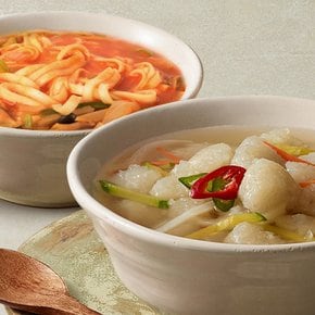 강원도 전통의 맛 얼큰 장칼국수 3팩+감자로 만든 옹심이 2팩(5인분)