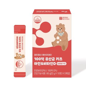 장인정신에브리데이 장인정신 에브리데이 100억 유산균 키즈 아연 비타민D_P084414428